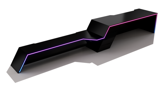 Vertex Gaming Desk with Tv Console