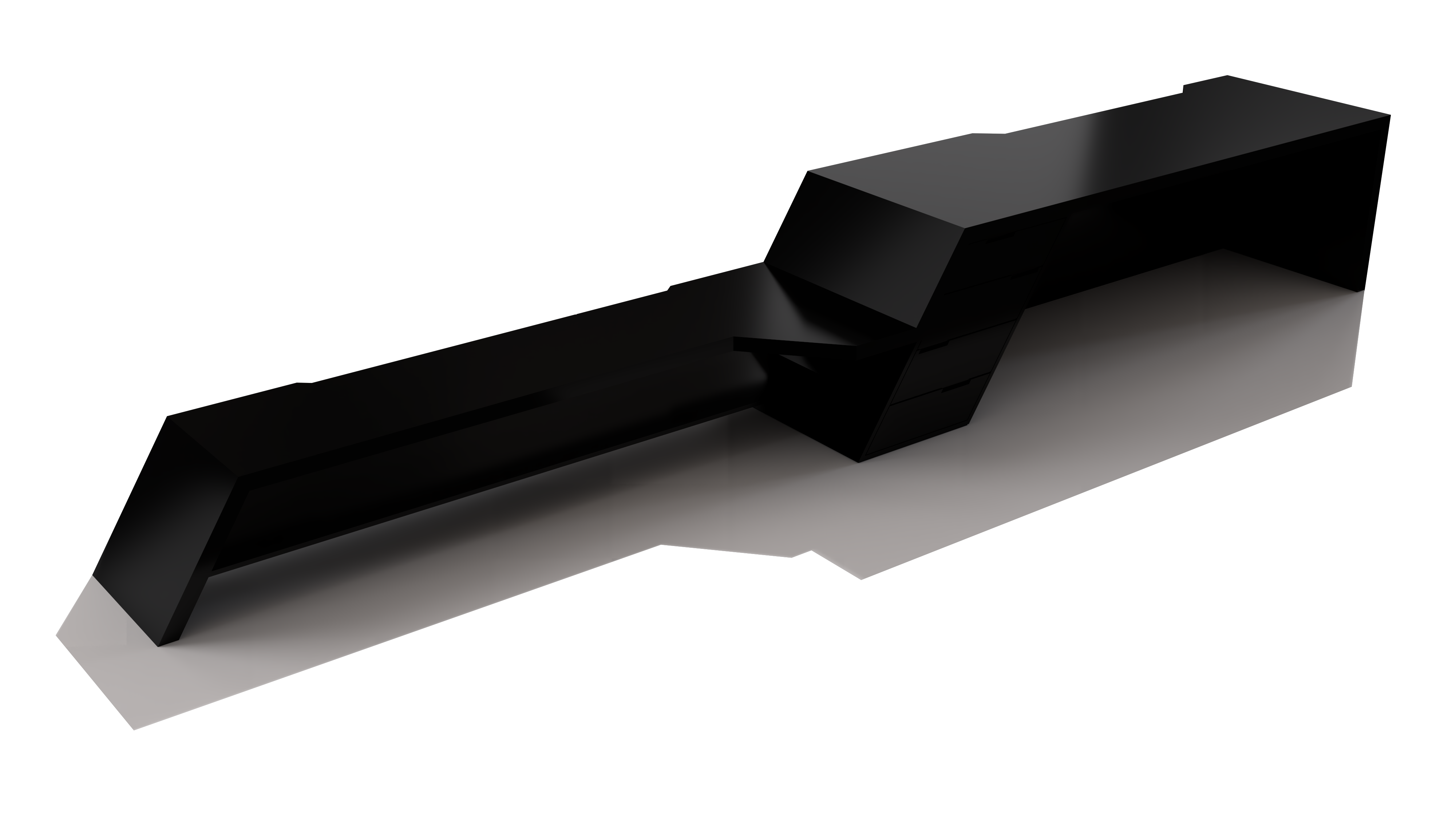 Vertex Gaming Desk with Tv Console