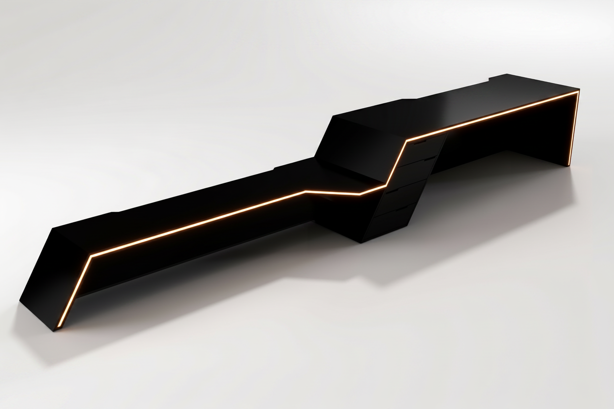 Gaming Desk with Tv Console