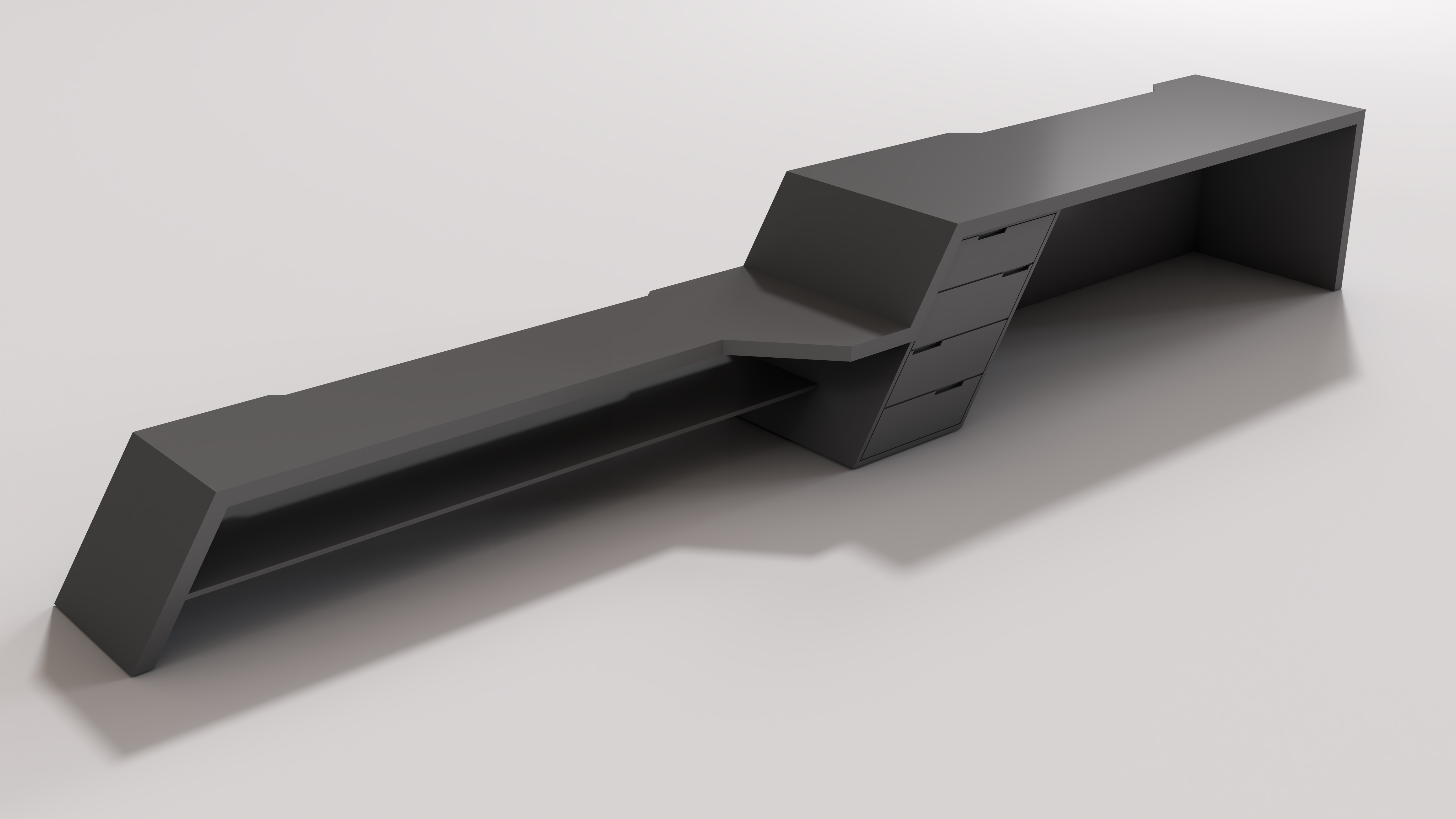 Gaming Desk with Tv Console